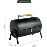 Portable Foldable BBQ Braai Grill – Compact Charcoal Barbecue for Picnics, Camping & Patios (35x27 cm)